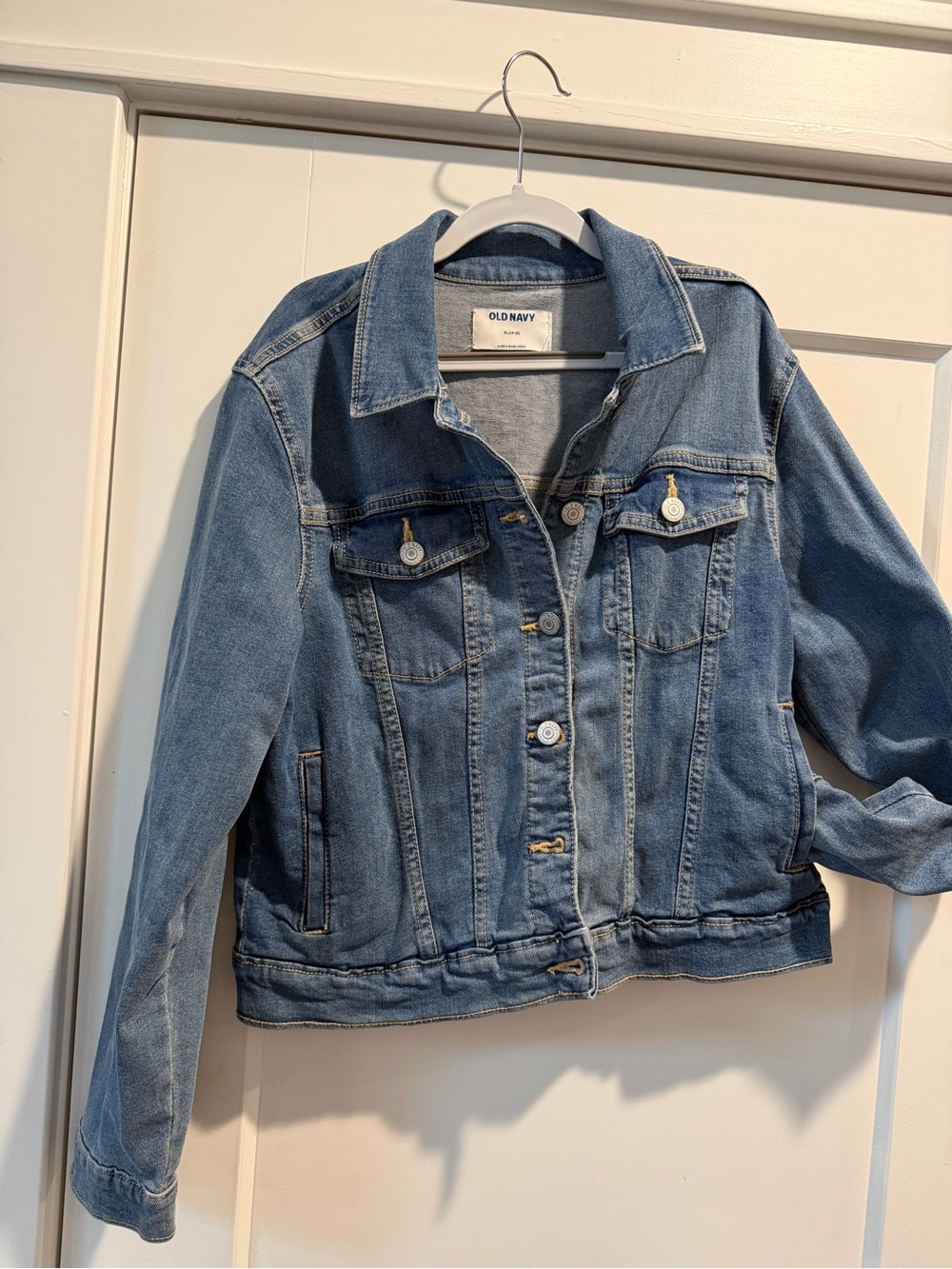 Old Navy Kids Blue Denim Jacket with Button Front